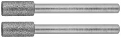 Алмазные мини-шарошки ЗУБР диаметр 4.8x10x3.2 мм длина 38 мм 2 шт. 35920
