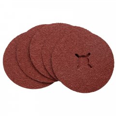 Круги фибровые 5 шт, Р 24, 125 х 22 mm Matrix 73907