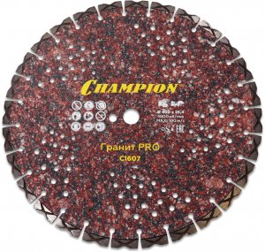 Диск алмазный CHAMPION гранит PRO 400/25,4/10 Laser Granite (твердые блоки, старый бетон)