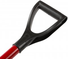 Лопата штыковая изогнутая с металлическим черенком и V-ручкой  195х280х1175 мм Инструм-Агро 77228