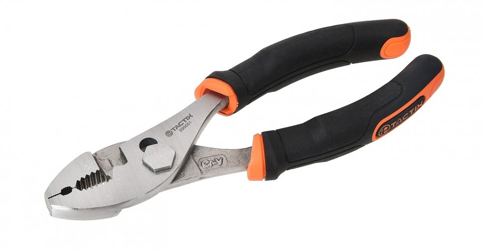 Плоскогубцы TACTIX SlipJoint переставные с рукояткой Ergo 175 мм ( 200051 )