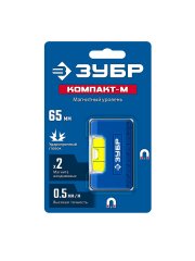 ЗУБР КОМПАКТ - М, 65 мм, магнитный компактный уровень, Профессионал (34550)