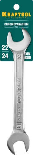Рожковый гаечный ключ KRAFTOOL 22x24 мм 27033-22-24_z01