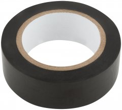 Изолента ПВХ самозатухающая 19 мм х 0,13 мм х 10 м ( черная ) FIT 11002