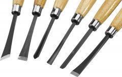 Набор фигурных резцов с деревянной ручкой, 6шт STAYER 1832-H6