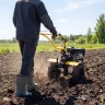Мотоблок DPT-270X, 7 л.с, дисковое сцепление, ширина 90 см, глубина 35 см, фрез 3 х 4, ВОМ, передачи 2В/1Н Denzel 56403