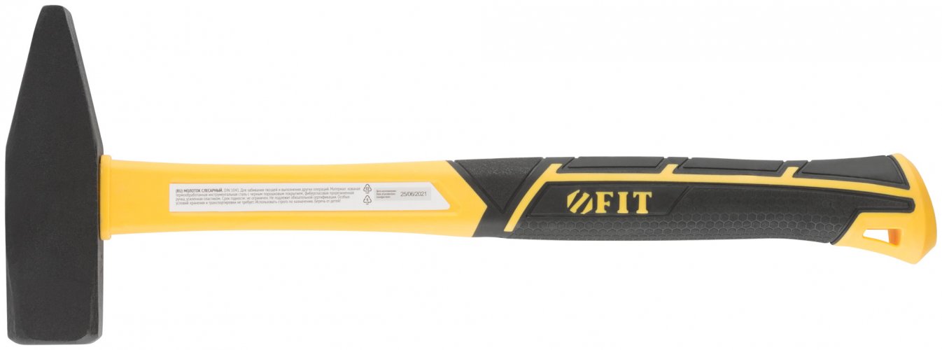Молоток кованый, фиберглассовая усиленная ручка, 1000 гр. FIT 44338
