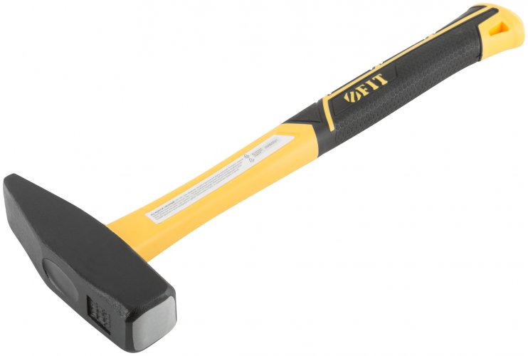 Молоток кованый, фиберглассовая усиленная ручка, 1000 гр. FIT 44338