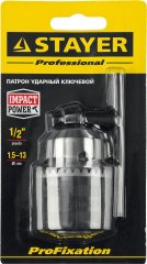 Патрон ударный ключевой 1/2", 1,5-13 мм STAYER 29055-13-1/2