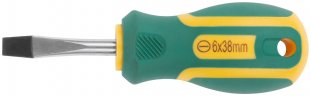 Отвертка "Контур", CrV сталь, прорезиненная ручка 6х38 мм SL FIT 55206