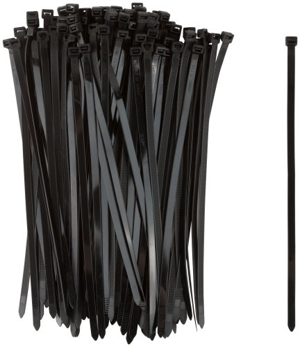 Хомуты нейлоновые для проводов, черные 100 шт., 7,6х300 мм FIT 60361