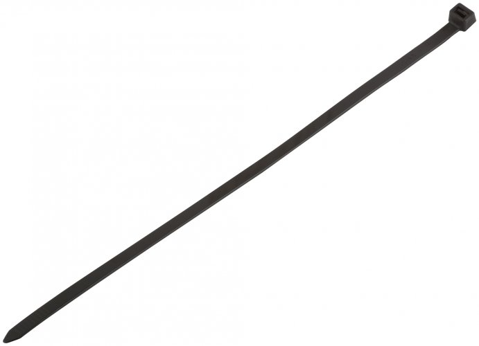 Хомуты нейлоновые для проводов, черные 100 шт., 7,6х300 мм FIT 60361