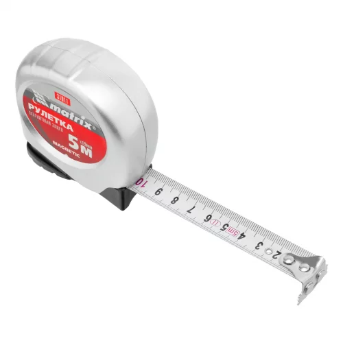 Рулетка Magnetic,5 м х 19 мм,магнитный зацеп Matrix 31011