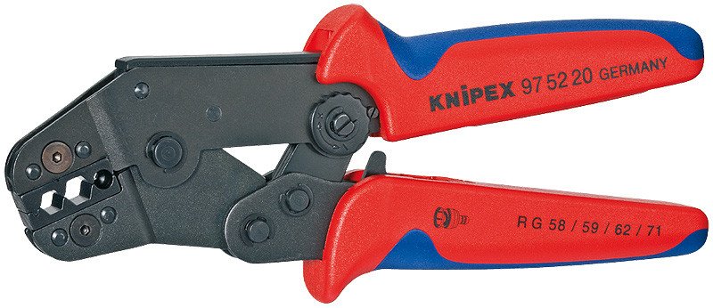 Клещи зажимные для опрессовки вороненые 195 мм, KNIPEX, ( KN-975220 )