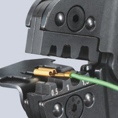 Клещи зажимные для опрессовки вороненые 195 мм, KNIPEX, ( KN-975220 )