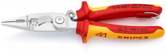 Электромонтажные клещи хромированные 200 мм, KNIPEX, ( KN-1396200TBK )