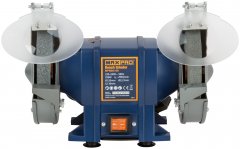 Станок точильный 250 Вт, 2950/2950 об/мин, 1: 150/20/12,7 мм, 2: 150/20/12,7 мм, MAX-PRO 85165