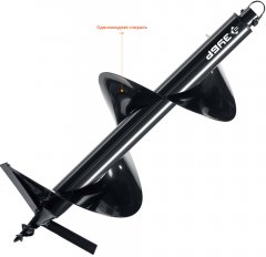 Шнек для мотобуров, грунт, d=300 мм, однозаходный ЗУБР 7051-30