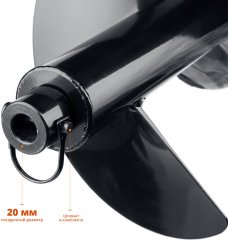 Шнек для мотобуров, грунт, d=300 мм, однозаходный ЗУБР 7051-30