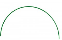 Дуга пластиковая для парника 90 х 126 см, D 20, зеленая Palisad 64428