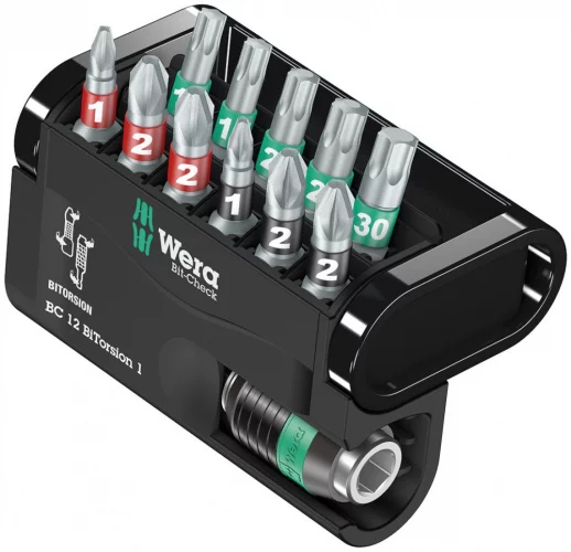 Набор бит Bit-Check 12 BiTorsion 1, 12 предм. WERA WE-057420