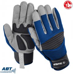 Комбинированные перчатки для тяжелых механических работ ЗУБР Монтажник 11475-XL