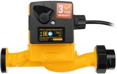 Циркуляционный насос CP25-6, напор 6 м, 50 л/мин, 1 м кабель, монт. длина 180 мм Denzel