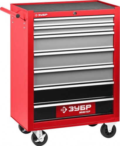 Инструментальная тележка ЗУБР МАСТЕР 7 ящиков, 680x330x880мм 38905-7