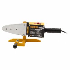 Аппарат для сварки пластиковых труб DWP-1500, 1500 Вт, 260-300 град, комплект насадок, 20-63 мм Denzel 94205