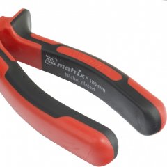 Плоскогубцы Nickel, 180 мм, никелированные, двухкомпонентные рукоятки Matrix 16904