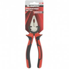 Плоскогубцы Nickel, 180 мм, никелированные, двухкомпонентные рукоятки Matrix 16904