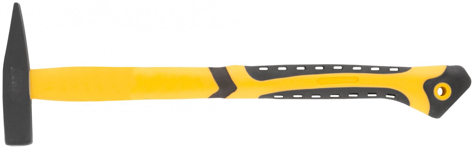 Молоток кованый, фиберглассовая усиленная ручка, антивибрационные накладки, 100 гр. FIT 44341