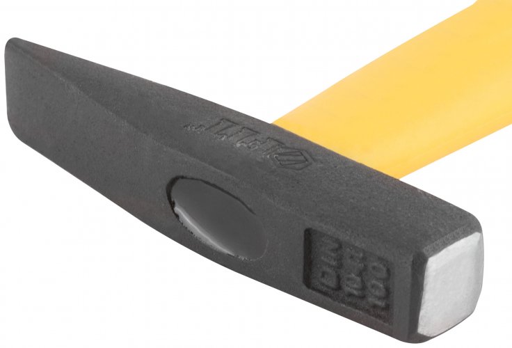 Молоток кованый, фиберглассовая усиленная ручка, антивибрационные накладки, 100 гр. FIT 44341