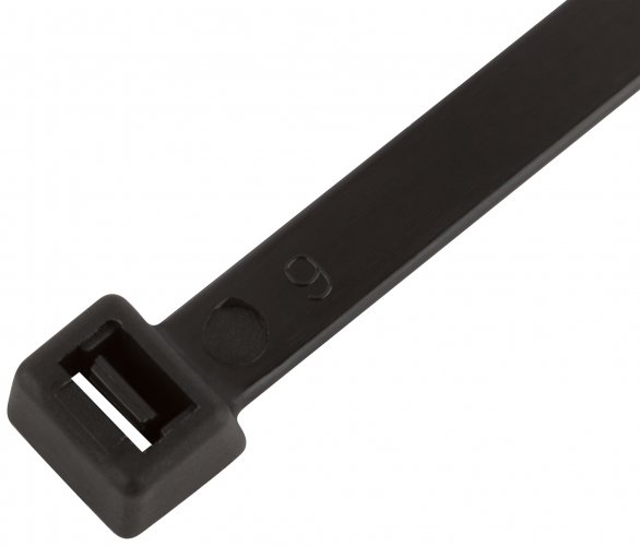 Хомуты нейлоновые для проводов, черные 100 шт., 7,6х400 мм FIT 60362
