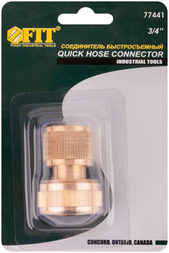 Соединитель, латунь 3/4" FIT 77441
