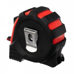 Рулетка Status Magnet 3 fixations,7,5 м х 25 мм,обрезиненный корпус,зацеп с магнитом Matrix 31006