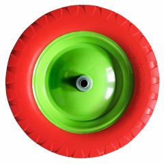 Колесо полиуретановое 4.80/4-8, длина оси 90 мм, подшипник 20 мм Сибртех 689775