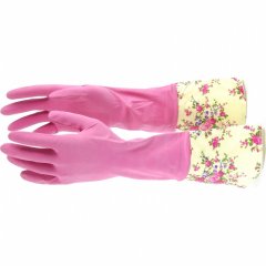 Перчатки хозяйственные латексные с манжетой, M, Elfe 67890