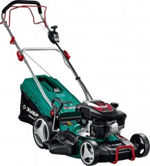 Самоходная бензиновая газонокосилка ЗУБР 460 мм, 4.5 л.с. ГБС-460