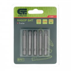 Бита PZ1 x 50, сталь CrMo, 5 шт. Сибртех 11247