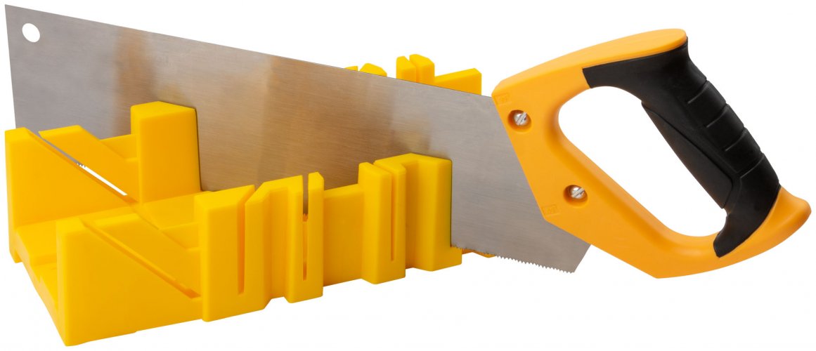 Стусло пластиковое желтое с пилой 350 мм FIT 41263