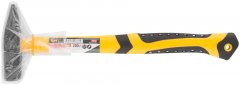 Молоток кованый, фиберглассовая усиленная ручка, антивибрационные накладки, 200 гр. FIT 44342