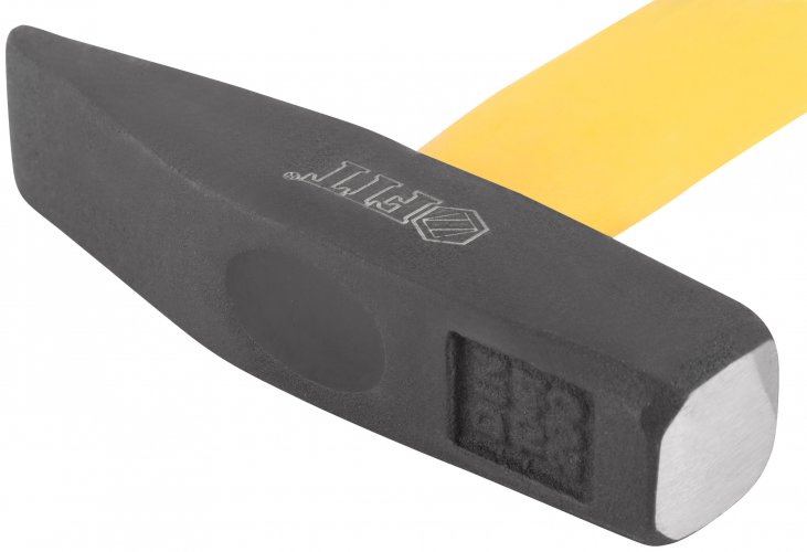 Молоток кованый, фиберглассовая усиленная ручка, антивибрационные накладки, 200 гр. FIT 44342