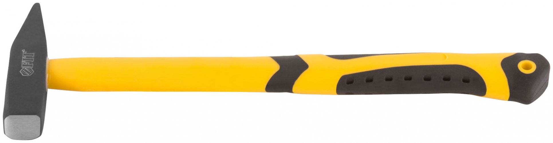 Молоток кованый, фиберглассовая усиленная ручка, антивибрационные накладки, 200 гр. FIT 44342