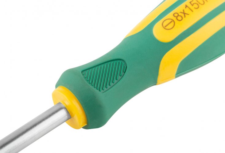 Отвертка "Контур", CrV сталь, прорезиненная ручка 8х150 мм SL FIT 55208
