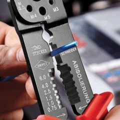 Клещи зажимные для опрессовки вороненые 230 мм, KNIPEX, ( KN-9721215B )