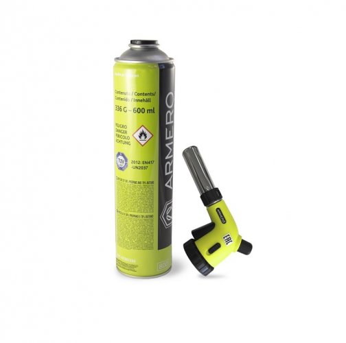 Набор: горелка газовая с пьезоподжигом и газовый баллон, ARMERO ( A710/115 )