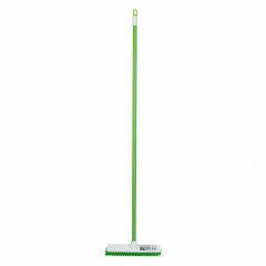 Щетка пластмассовая для чистки ковров, 27 cм, c черенком, 120 см, салатовая щетина, Home Palisad 935515