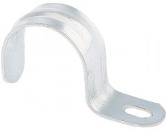 Скоба металлическая однолапковая, 21 мм, 100 шт Сибртех 48181
