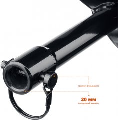 Шнек для мотобуров, грунт, 80 мм, однозаходный, ЗУБР 7051-8